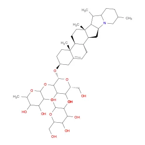 β-D-Galactopyranoside, (3β)-solanid-5-en-3-yl O-6-deoxy-α-L-mannopyranosyl-(1→2)-O-[β-D-glucopyran…