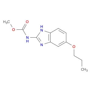 Carbamic acid, N-(6-propoxy-1H-benzimidazol-2-yl)-, methyl ester