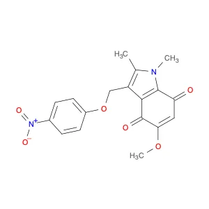 5-Methoxy-1,2-dimethyl-3-[(4-nitrophenoxy)methyl]indole-4,7-dione