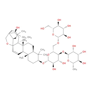 β-D-Glucopyranoside, (3β,16β)-13,28-epoxy-16-hydroxyolean-11-en-3-yl O-6-deoxy-α-L-mannopyranosyl-…