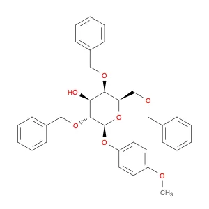 β-D-Galactopyranoside, 4-methoxyphenyl 2,4,6-tris-O-(phenylmethyl)-