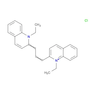Quinolinium, 1-ethyl-2-[3-(1-ethyl-2(1H)-quinolinylidene)-1-propen-1-yl]-, chloride (1:1)