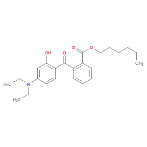 Benzoic acid, 2-[4-(diethylamino)-2-hydroxybenzoyl]-, hexyl ester