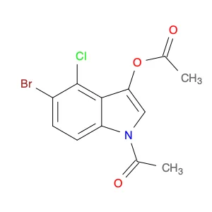 Ethanone, 1-[3-(acetyloxy)-5-bromo-4-chloro-1H-indol-1-yl]-