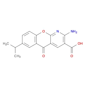 2-Amino-7-isopropyl-5-oxo-5H-chromeno-[2,3-b]pyridine-3-carboxylic acid