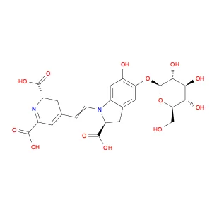 (2S)-4-[2-[(2S)-2-Carboxy-5-(β-D-glucopyranosyloxy)-2,3-dihydro-6-hydroxy-1H-indol-1-yl]ethenyl]-2…