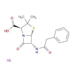 Sodium 3,3-dimethyl-7-oxo-6-(2-phenylacetamido)-4-thia-1-azabicyclo[3.2.0]heptane-2-carboxylate
