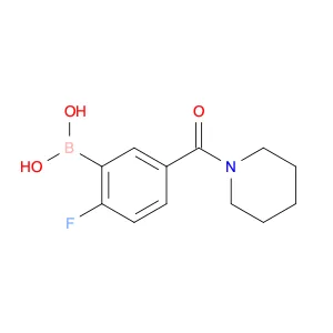 (2-Fluoro-5-(piperidine-1-carbonyl)phenyl)boronic acid