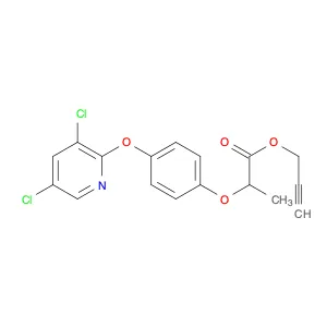 Propanoic acid,2-[4-[(3,5-dichloro-2-pyridinyl)oxy]phenoxy]-, 2-propyn-1-yl ester