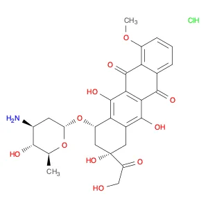 5,​12-​Naphthacenedione, 10-​[(3-​amino-​2,​3,​6-​trideoxy-​α-​L-​arabino-​hexopyranosyl)​oxy]​-​7…