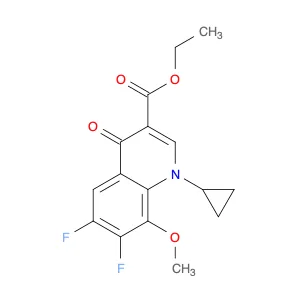 1-Cyclopropyl-6,7-difluoro-1,4-dihydro-8-methoxy-4-oxo-3-quinolinecarboxylic acid ethyl ester