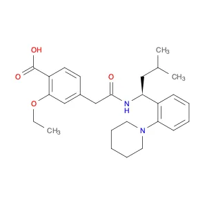 2-ethoxy-4-({[(1S)-3-methyl-1-[2-(piperidin-1-yl)phenyl]butyl]carbamoyl}methyl)benzoic acid