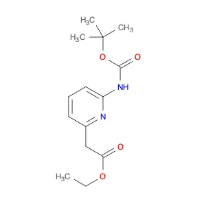 Ethyl 2-(6-((tert-butoxycarbonyl);amino)pyridin-2-yl)acetate