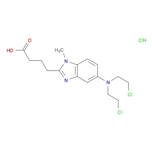 4-[5-[Bis(2-chloroethyl)amino]-1-methylbenzimidazol-2-yl]butanoic acid hydrochloride
