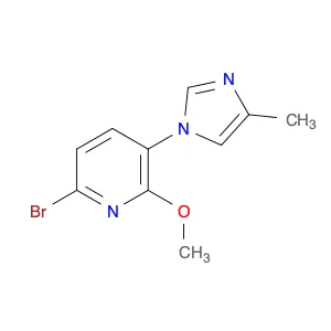 6-Bromo-2-methoxy-3-(4-methyl-1H-imidazol-1-yl)pyridine