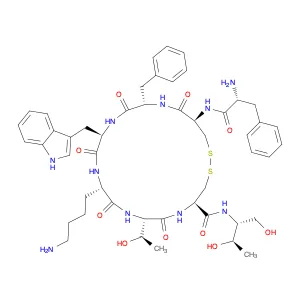 [R-(R*,R*)]-D-Phenylalanyl-L-cysteinyl-L-phenylalanyl-D-tryptophyl-L-lysyl-L-threonyl-N-[2-hydroxy…