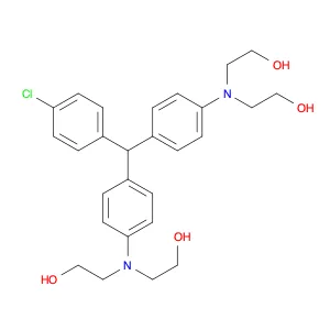 2-[[4-[[4-[Bis-(2-hydroxyethyl)-amino]-phenyl]-(4-chloro-phenyl)-methyl]-phenyl]-(2-hydroxy-ethyl)…