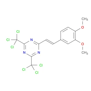 2-(3,4-Dimethoxystyryl)-4,6-bis(trichloromethyl)-1,3,5-triazine