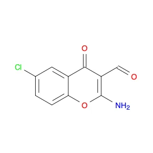 2-Amino-6-chloro-4-oxo-4H-chromene-3-carbaldehyde