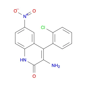 3-Amino-4-(2-chlorophenyl)-6-nitroquinolin-2(1H)-one