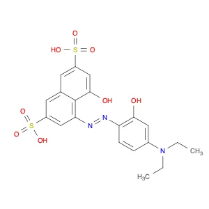 4-((4-(Diethylamino);-2-hydroxyphenyl);diazenyl);-5-hydroxynaphthalene-2,7-disulfonic acid
