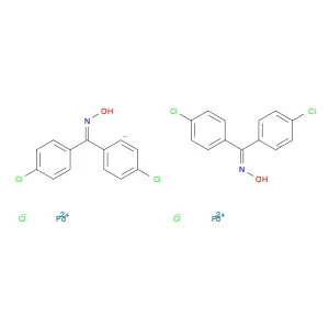 Di-μ-chlorobis[5-chloro-2-[(4-chlorophenyl)(hydroxyimino-κN)methyl]phenyl-κC]palladium dimer
