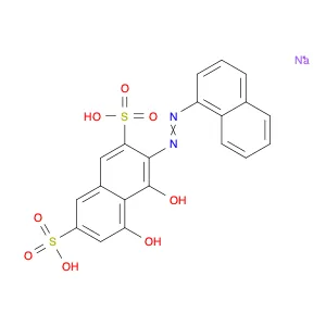 Disodium 4,5-dihydroxy-3-(naphthalen-1-yldiazenyl)naphthalene-2,7-disulfonate