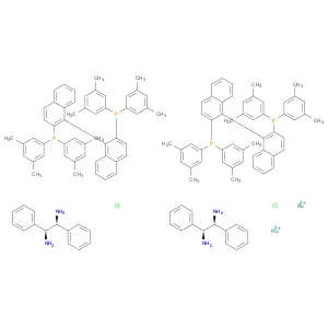 Dichloro{(S)-(-)-2,2'-bis[di(3,5-xylyl)phosphino]-1,1'-binaphthyl}[(1S,2S)-(-)-1,2-diphenylethylen…