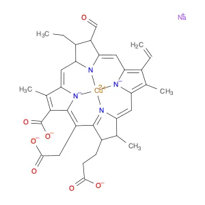 Trisodium(SP-4-2)-[(7S,8S)-3-carboxy-5-(carboxymethyl)-13-ethenyl-18-ethyl-17-formyl-7,8-dihydro-2…