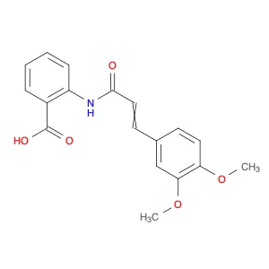 2-[[3-(3,4-Dimethoxyphenyl)-1-oxo-2-propen-1-yl]amino]benzoic acid