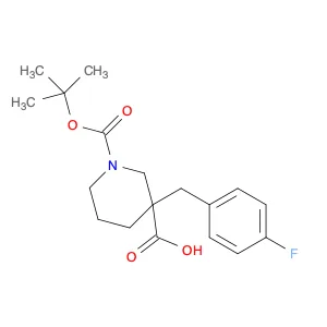 1-[(tert-Butyl)oxycarbonyl]-3-(4-fluorobenzyl)piperidine-3-carboxylic acid