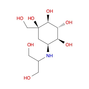 (1S,2S,3R,4S,5S)-5-((1,3-Dihydroxypropan-2-Yl)Amino)-1-(Hydroxymethyl)Cyclohexane-1,2,3,4-Tetraol