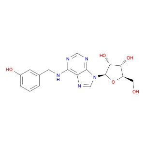(2R,3R,4S,5R)-2-(6-((3-Hydroxybenzyl)amino)-9H-purin-9-yl)-5-(hydroxymethyl)tetrahydrofuran-3,4-di…