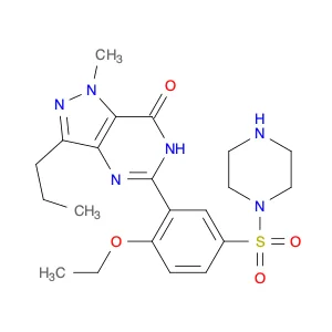 5-[2-Ethoxy-5-(1-piperazinylsulfonyl)phenyl]-1,6-dihydro-1-methyl-3-propyl-7H-pyrazolo[4,3-d]pyrim…