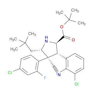(2R,3S,4R,5S)-TERT-BUTYL 3-(3-CHLORO-2-FLUOROPHENYL)-4-(4-CHLORO-2-FLUOROPHENYL)-4-CYANO-5-NEOPENT…