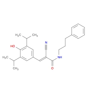 (E)-2-Cyano-3-(4-hydroxy-3,5-diisopropylphenyl)-N-(3-phenylpropyl)acrylamide
