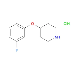 Piperidine, 4-(3-fluorophenoxy)-, hydrochloride (1:1)