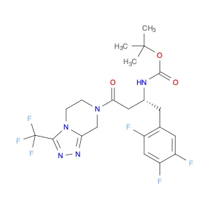 (R)-tert-Butyl (4-oxo-4-(3-(trifluoromethyl)-5,6-dihydro-[1,2,4]triazolo[4,3-a]pyrazin-7(8H)-yl)-1…