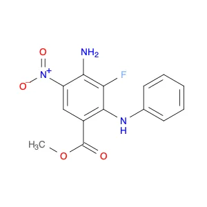 Methyl 4-amino-3-fluoro-5-nitro-2-(phenylamino)benzoate