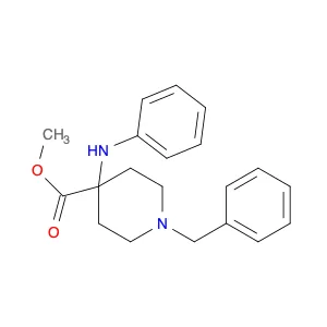 4-Piperidinecarboxylic acid, 4-(phenylamino)-1-(phenylmethyl)-, methyl ester