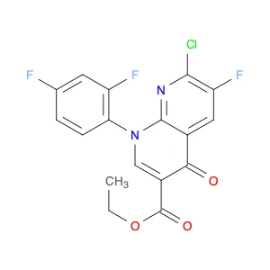 1,8-Naphthyridine-3-carboxylic acid,7-chloro-1-(2,4-difluorophenyl)-6-fluoro-1,4-dihydro-4-oxo-, e…