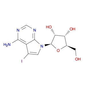 (2R,3R,4S,5R)-2-(4-Amino-5-iodo-7H-pyrrolo[2,3-d]pyrimidin-7-yl)-5-(hydroxymethyl)tetrahydrofuran-…