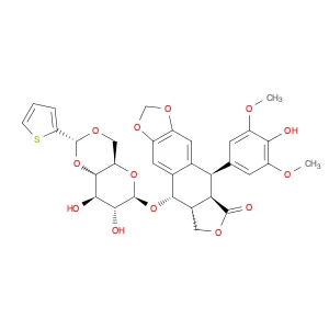 5-[[(6R)-7,8-dihydroxy-2-thiophen-2-yl-4,4a,6,7,8,8a-hexahydropyrano[3,2-d][1,3]dioxin-6-yl]oxy]-9…