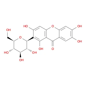 9H-Xanthen-9-one, 2-b-D-glucopyranosyl-1,3,6,7-tetrahydroxy-