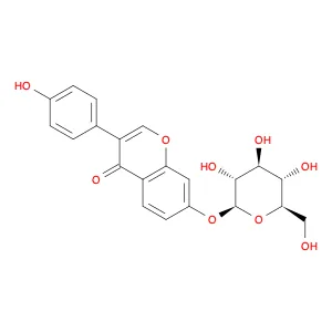 3-(4-hydroxyphenyl)-7-{[(2S,3R,4S,5S,6R)-3,4,5-trihydroxy-6-(hydroxymethyl)oxan-2-yl]oxy}-4H-chrom…