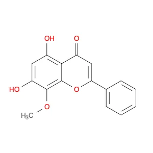 4H-1-Benzopyran-4-one, 5,7-dihydroxy-8-methoxy-2-phenyl-
