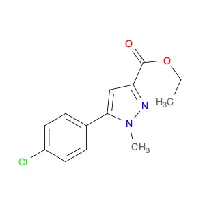 1H-Pyrazole-3-carboxylic acid, 5-(4-chlorophenyl)-1-methyl-, ethyl ester