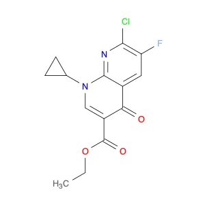 ethyl 7-chloro-1-cyclopropyl-6-fluoro-4-oxo-1,8-naphthyridine-3-carboxylate