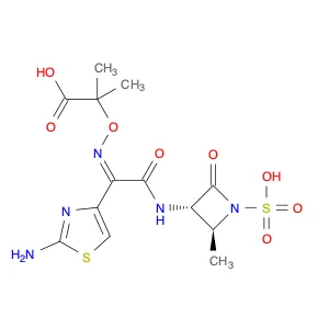 2-[(Z)-[1-(2-amino-1,3-thiazol-4-yl)-2-[[(2S)-2-methyl-4-oxo-1-sulfoazetidin-3-yl]amino]-2-oxoethy…