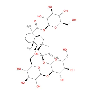 Kaur-16-en-18-oic acid,13-[(2-O-b-D-glucopyranosyl-b-D-glucopyranosyl)oxy]-,b-D-glucopyranosyl est…